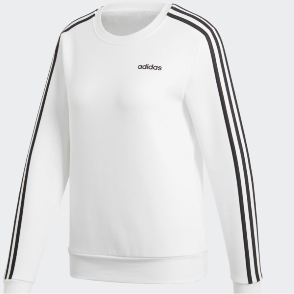 White Adidas Crew neck